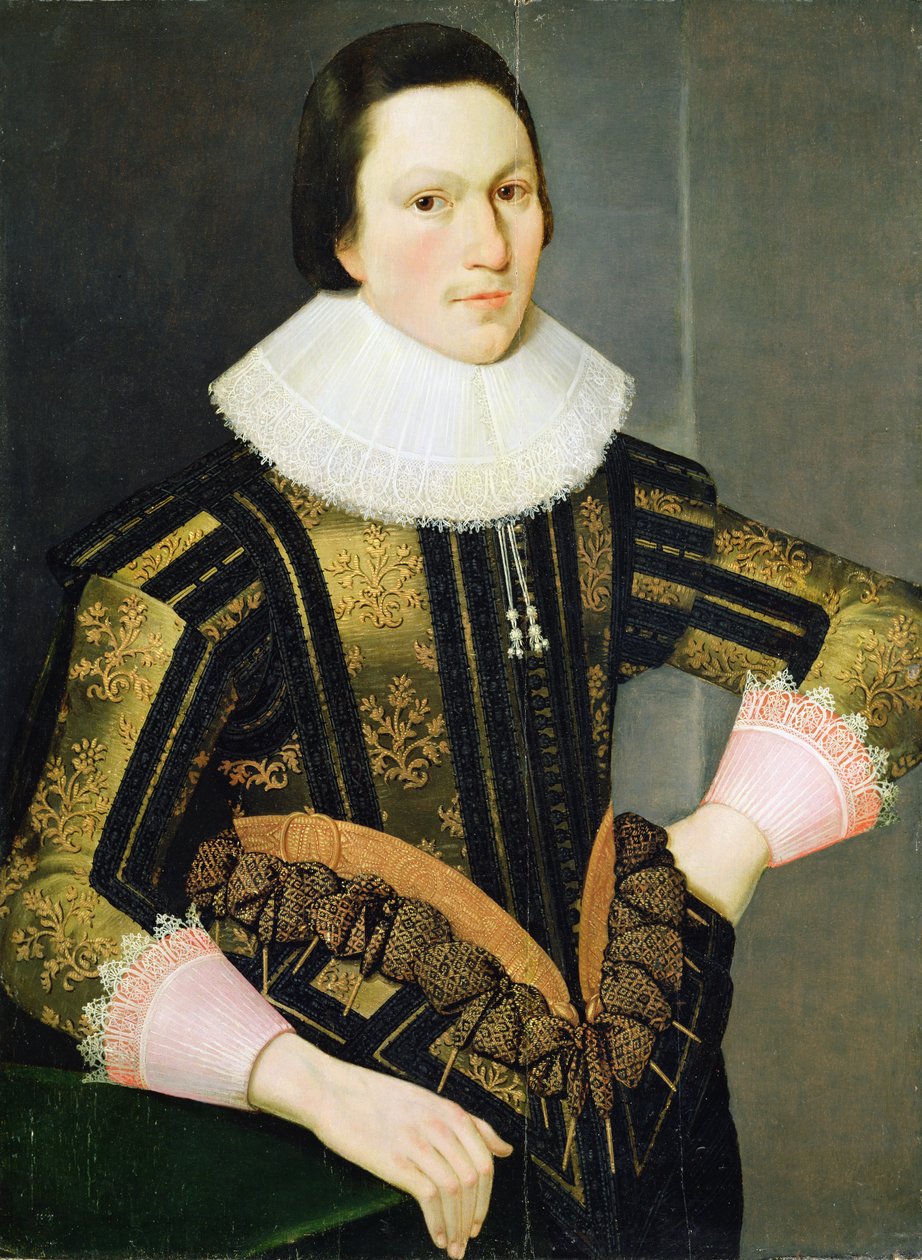 一个未知的年轻人，c.1622 作者 不明