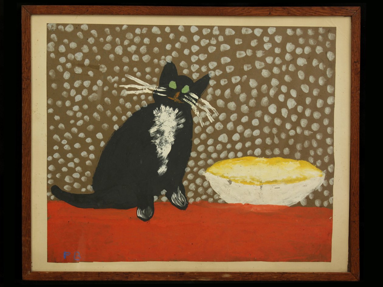 Pat Berrisford的猫，1948年6月（海报画在纸上） 作者 不明
