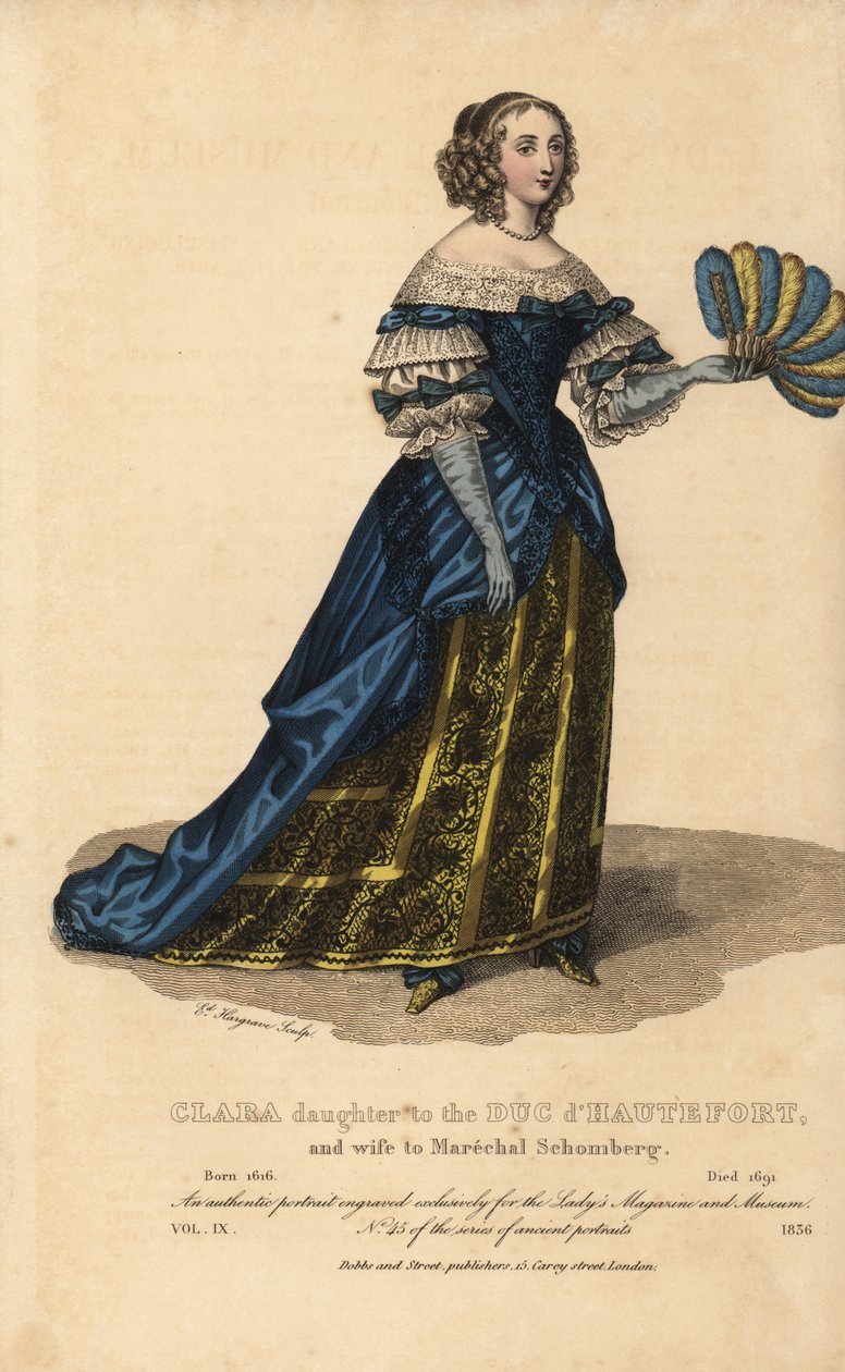 Clara de Hautefort，Duc dHauterfort的女儿和Marechal Schomberg的妻子，1616-1691 作者 不明