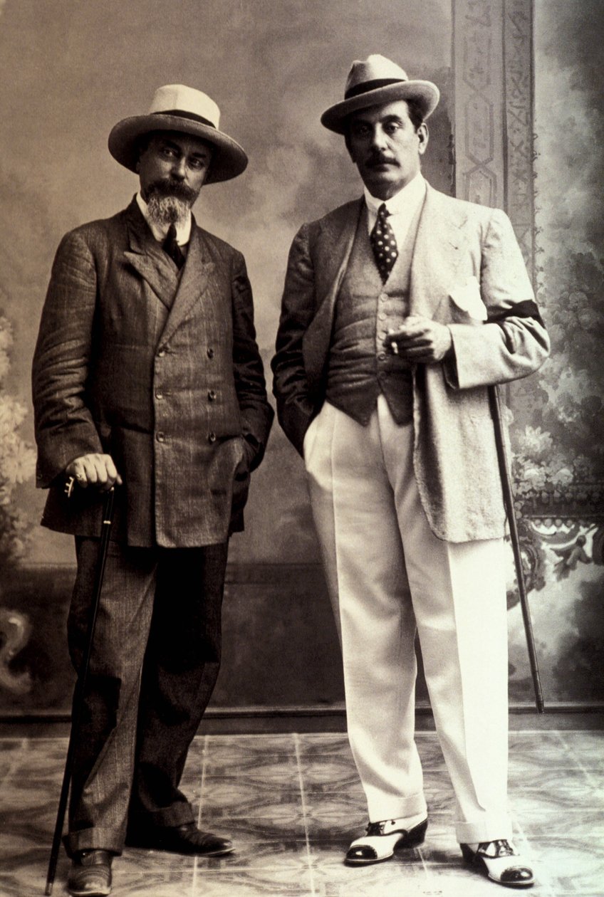 路易吉·伊利卡与贾科莫·普契尼（1858-1924） 作者 不明