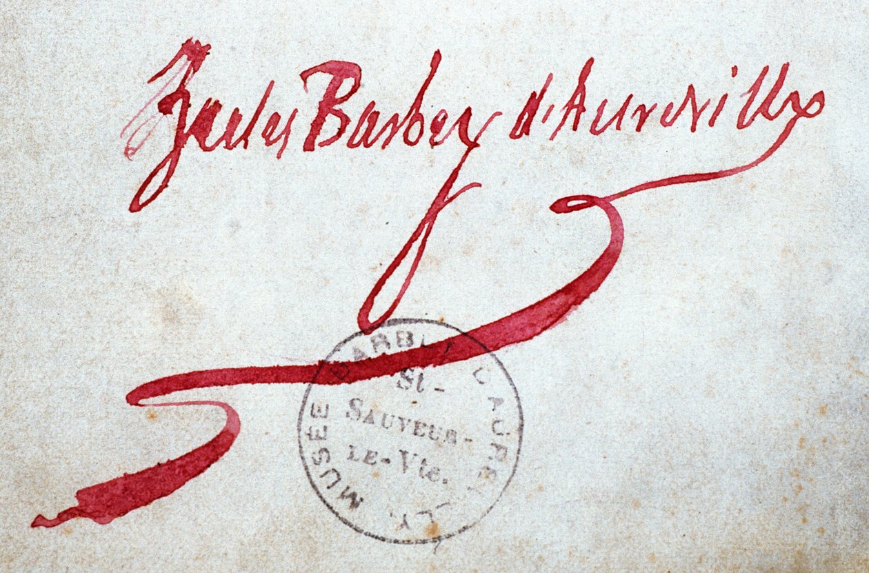 海峡N * 087，圣维多利亚博物馆子爵，Jules Barbey签名dAurevilly（1808-1889） 作者 不明