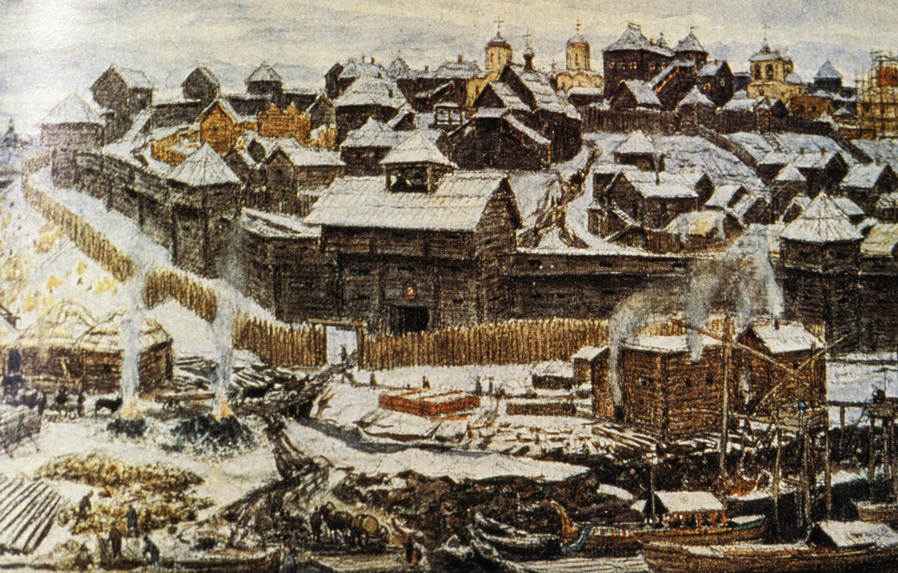 十六世纪莫斯科绘画在伊万卡利塔统治期间（伊万第一）由Apolinary Vasnetsov（1856年 -  1933年）。 作者 不明
