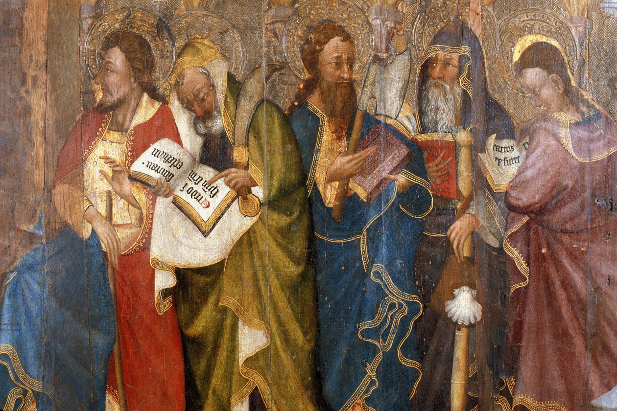 Picardie 083  -  Laon Musee  - “”The Apotres“” -  Rohan小时大师 -  15世纪橡木油画 作者 不明