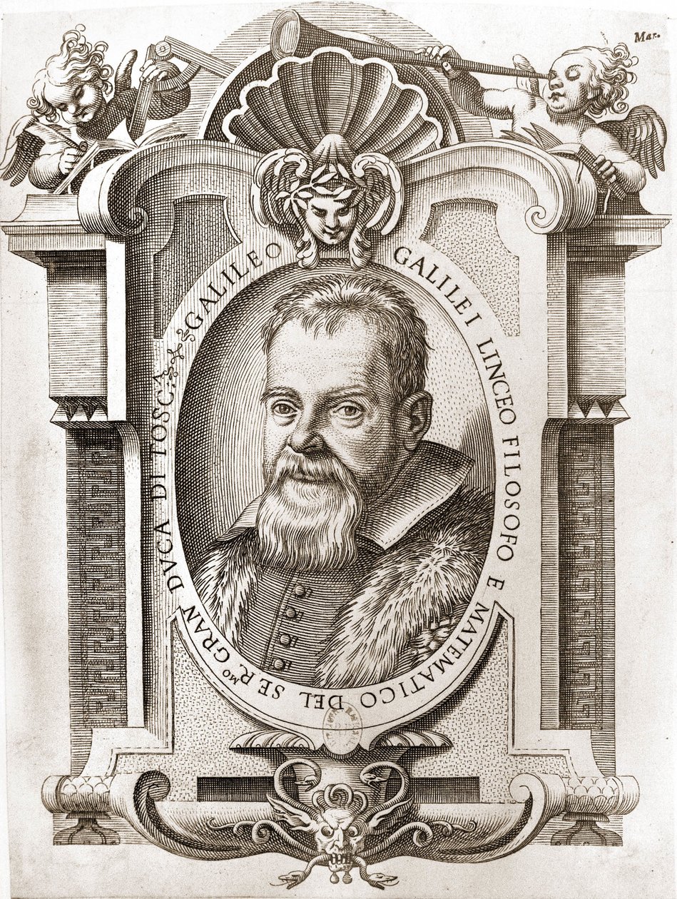 Galileo Galilei的肖像伽利略（1564年至1642年）。 作者 不明
