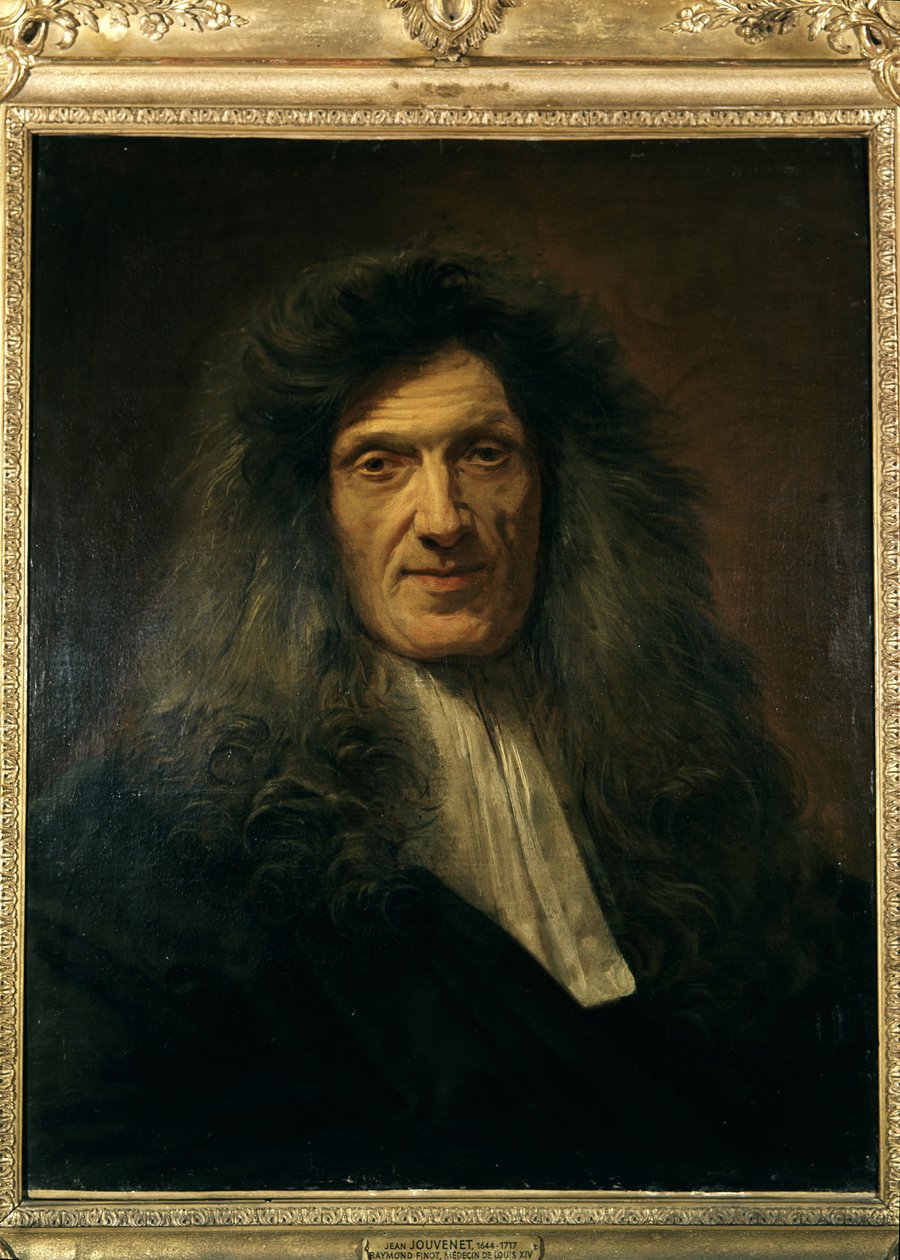 路易十四的医生Raymond Finot（1636-1709）的肖像，由Jean Baptiste Jourenet拍摄，大约在1700-1704。巴黎卢浮宫博物馆。 作者 不明