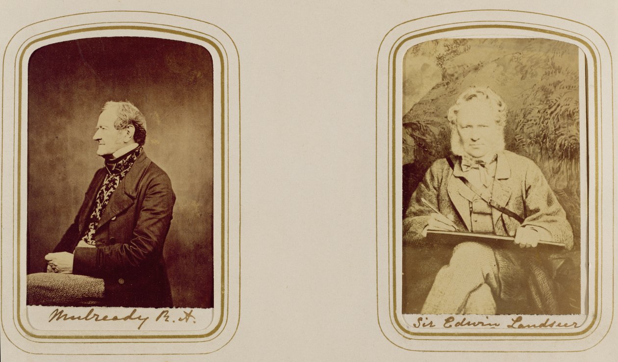 William Mulready（1786-1863）由伦敦的Cundall，Downes＆Co。和Edwin Landseer爵士（1802-73）的肖像，伦敦约翰沃特金斯，1860年（蛋白打印） 作者 不明