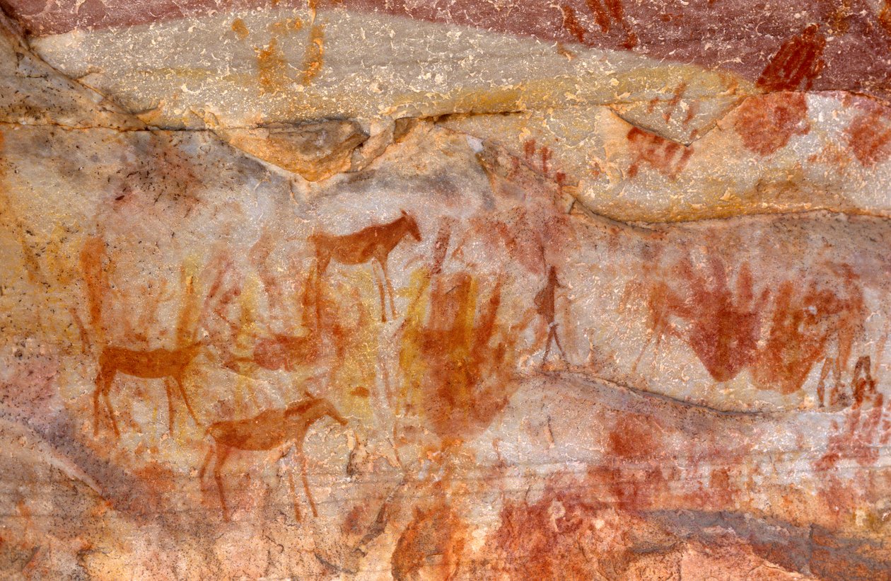 San（Bushmen）岩画，Cedarburg，西开普省 作者 不明
