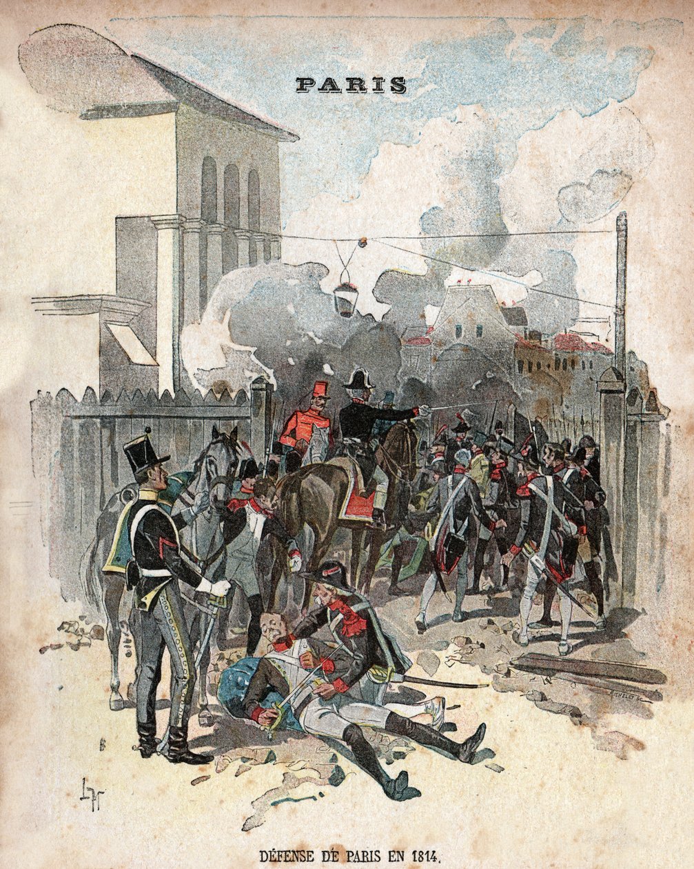 Siege de Paris，1815。围困巴黎，1815年。 作者 不明