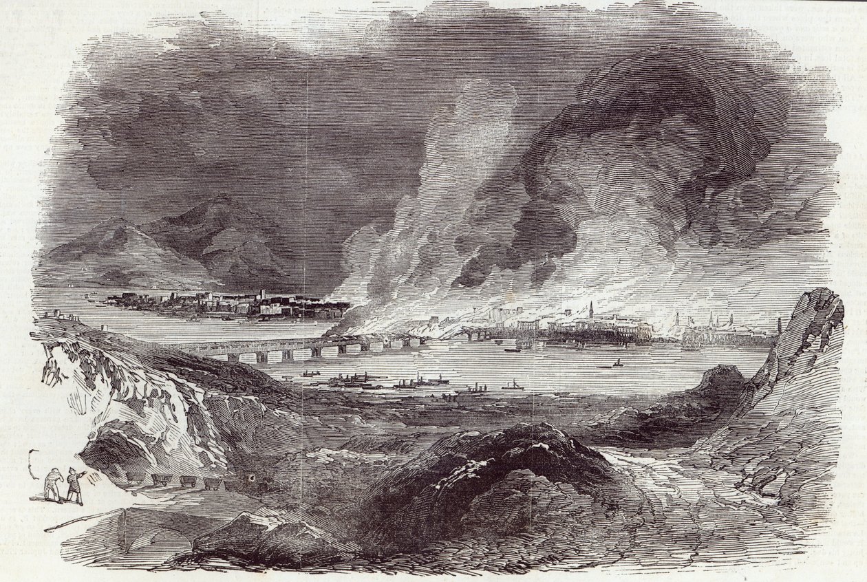 匹兹堡大火，1845年5月17日“伦敦新闻画报”（版画） 作者 英语学校