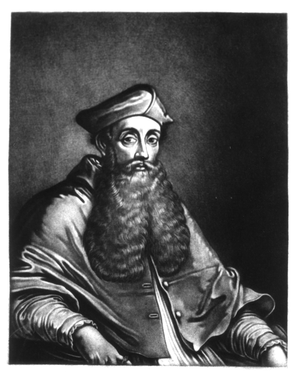 Reginald Pole（1500-58）插图来自&39;英国历史中杰出的人物肖像&39;，由Richard Earlom（1743-1822）和Charles Turner（c.1773-1857）（mezzotint）刻。 作者 英语学校