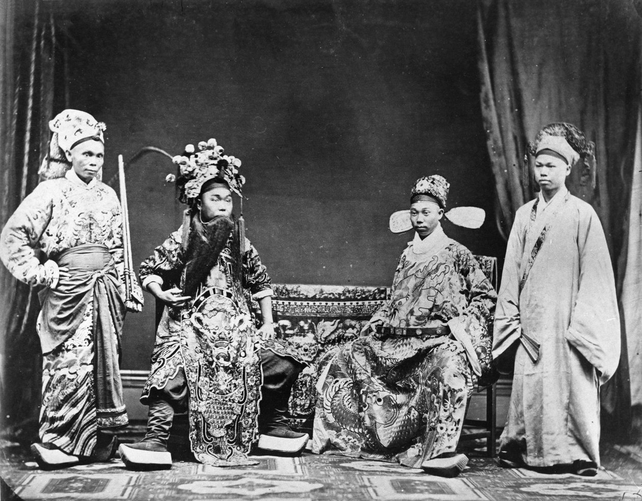 中国演员，1878年 作者 英国摄影师