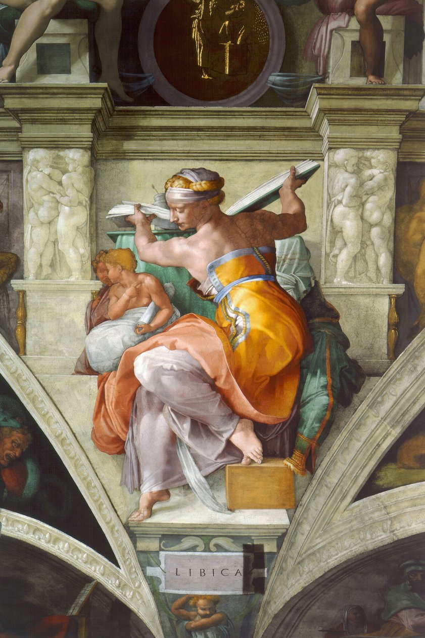 利比亚Sibyles 作者 米开朗基罗（Michelangelo Buonarroti）