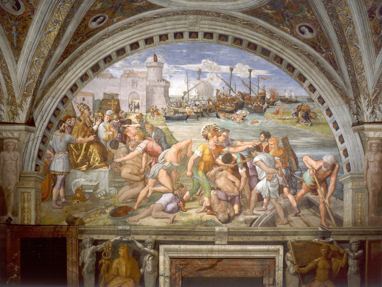 奥斯蒂亚之战 作者 拉斐尔（Raffaello Sanzio Raphael）