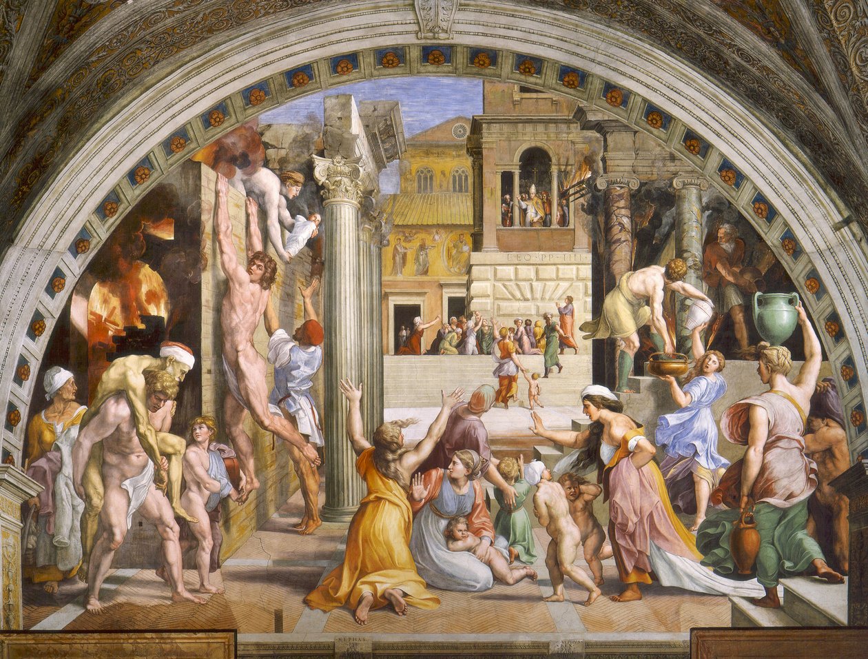 博尔戈之火 作者 拉斐尔（Raffaello Sanzio Raphael）
