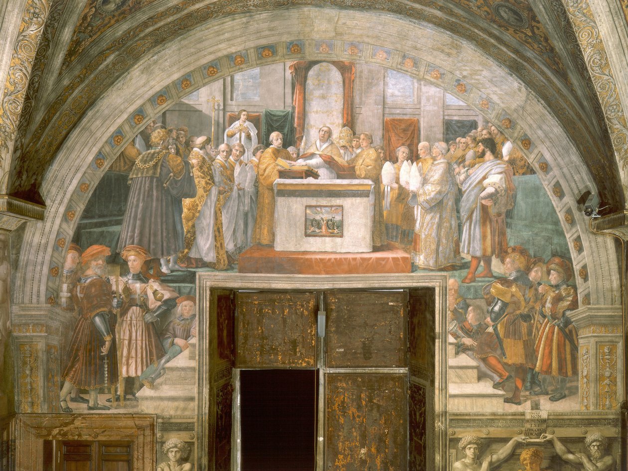 莱昂三世的理由 作者 拉斐尔（Raffaello Sanzio Raphael）