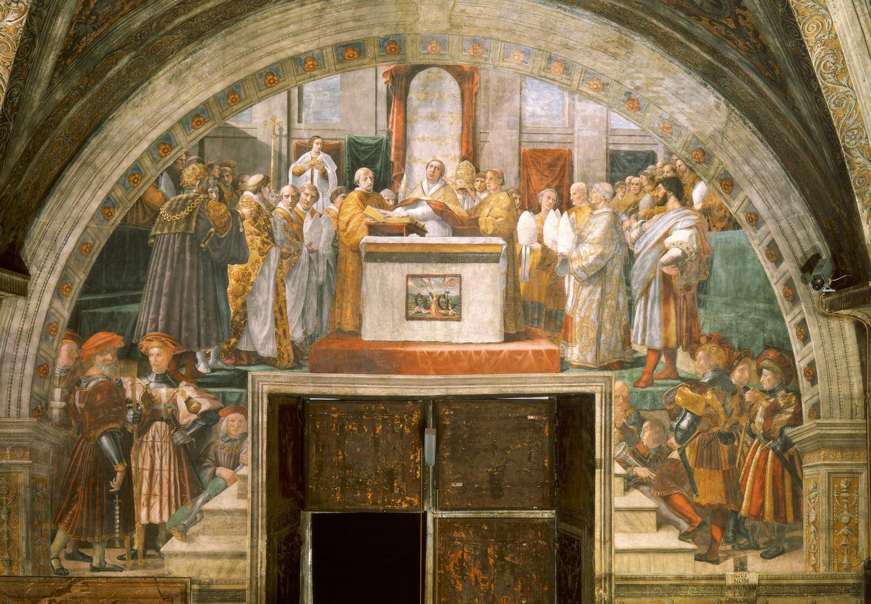 莱昂三世的理由 作者 拉斐尔（Raffaello Sanzio Raphael）
