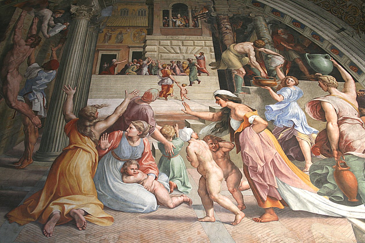 博尔戈之火 作者 拉斐尔（Raffaello Sanzio Raphael）