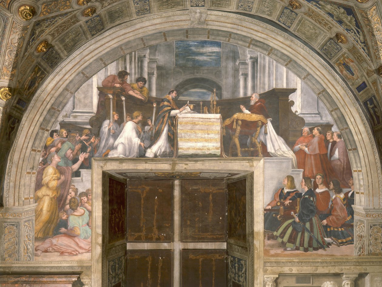 博尔塞纳的弥撒 作者 拉斐尔（Raffaello Sanzio Raphael）