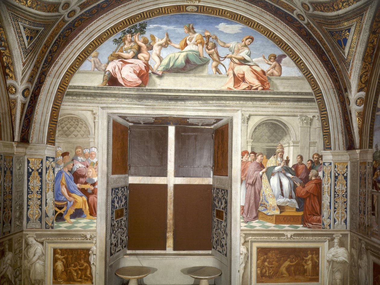 红衣主教和神学美德 作者 拉斐尔（Raffaello Sanzio Raphael）