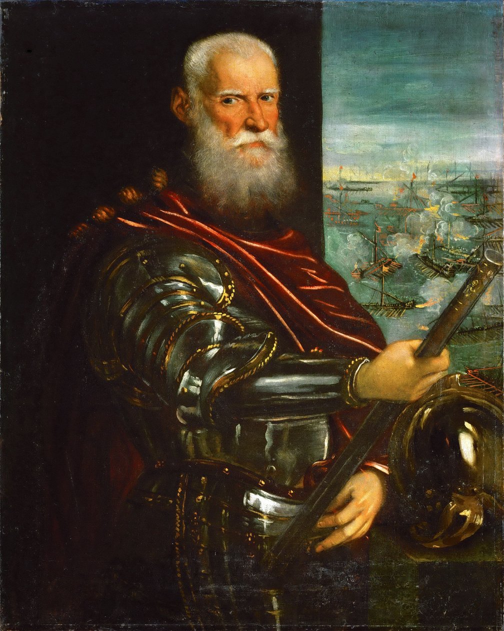 Sebastiano Venier（死于1578年）（在后台 作者 丁托列托