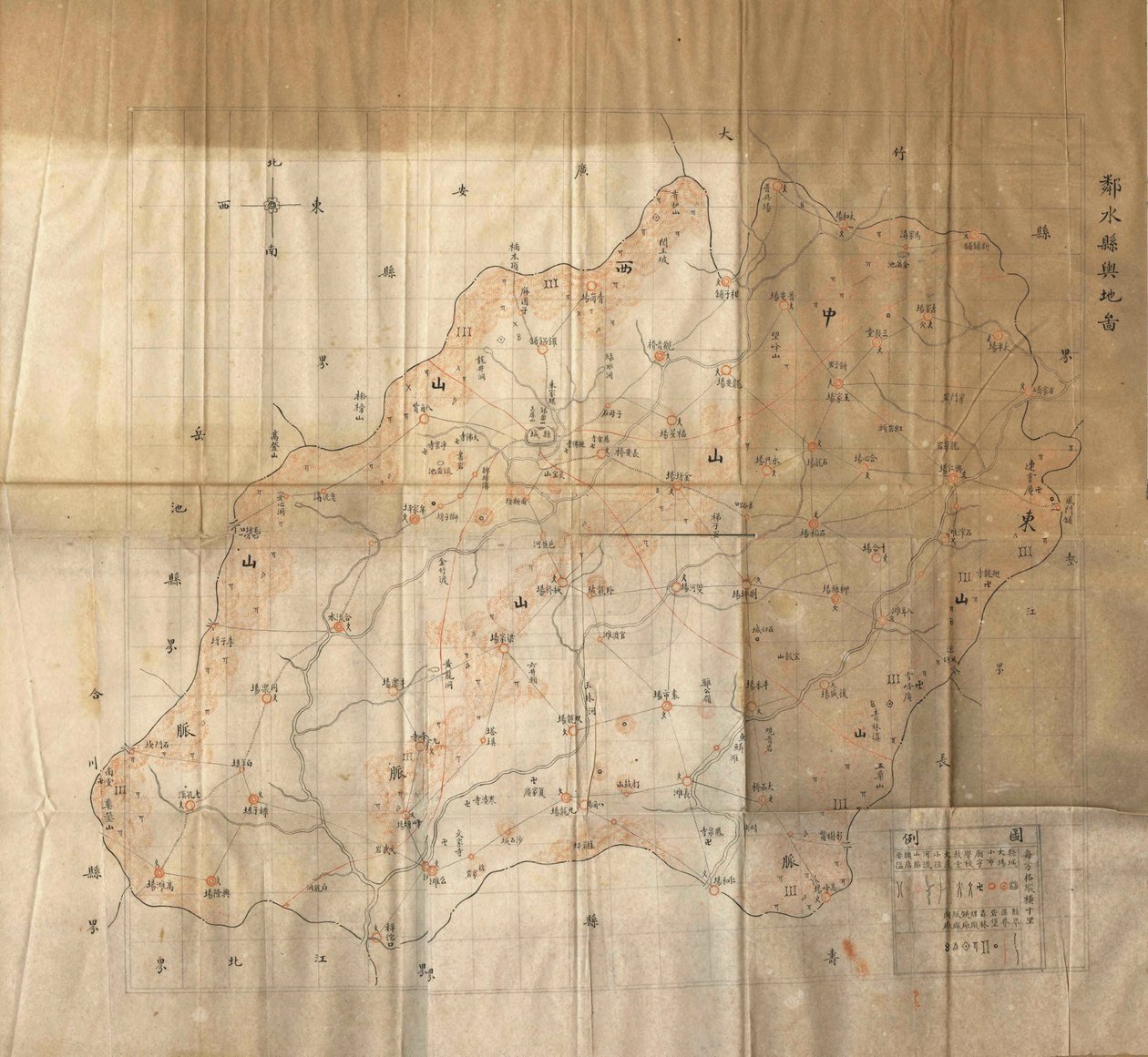 Linshui County map 作者 未知未知