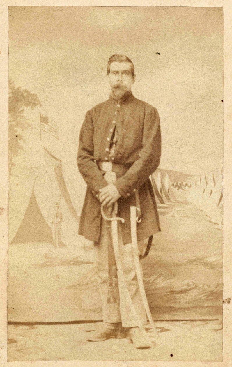 符腾堡州移民Johann Jakob Beck穿着制服，1864年 作者 不明
