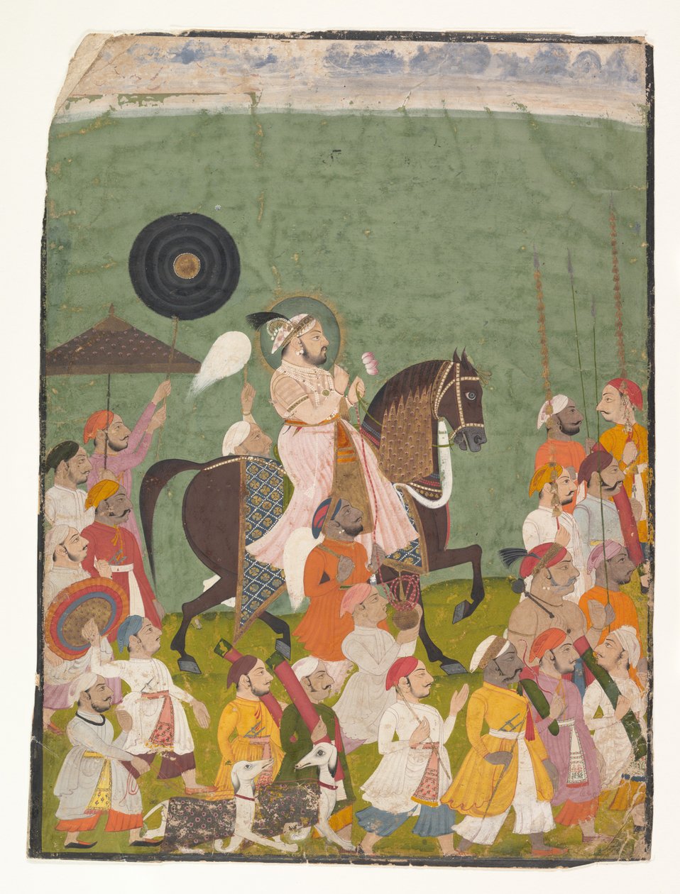 游行中的Maharana Jagat Singh II 作者 不明