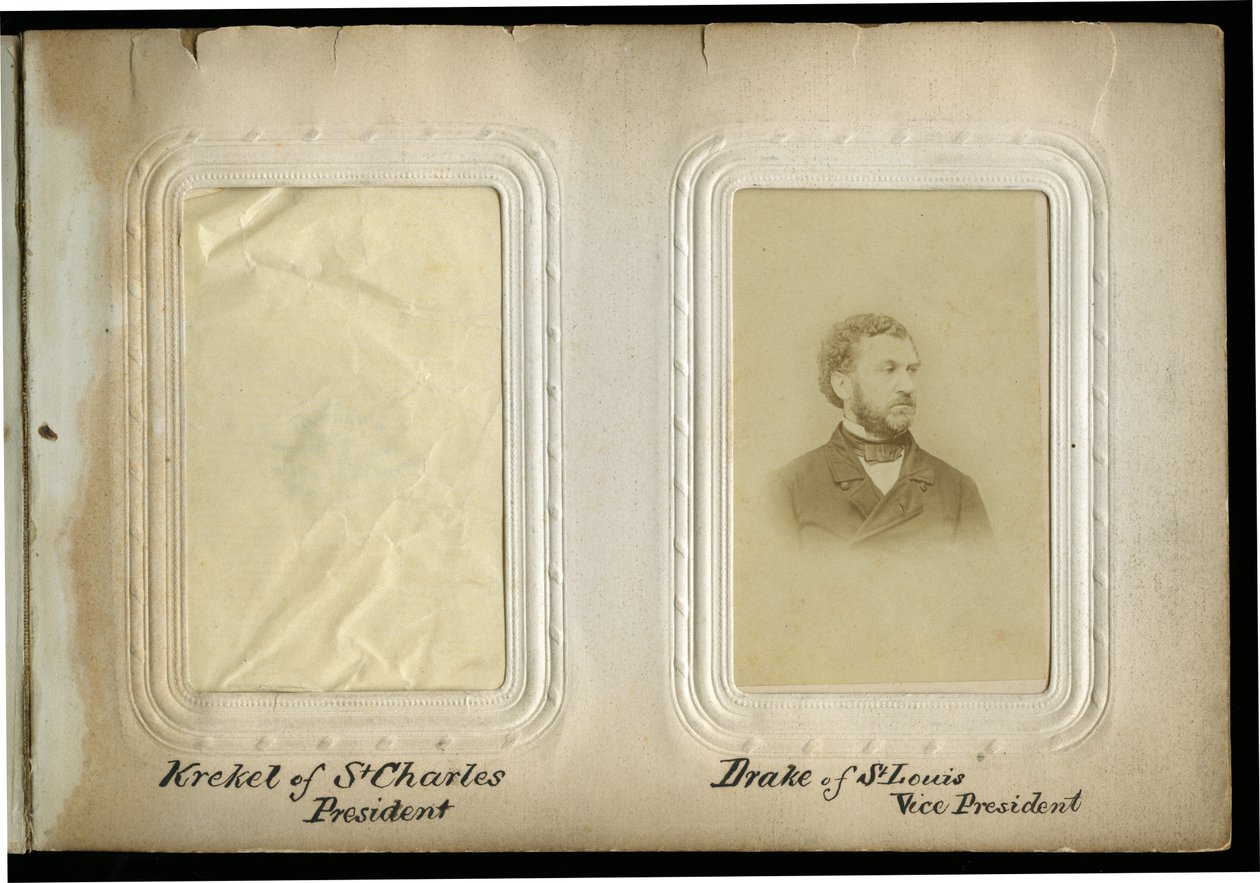 1865年密苏里制宪会议与Charles D. Drake的专辑页面 作者 不明