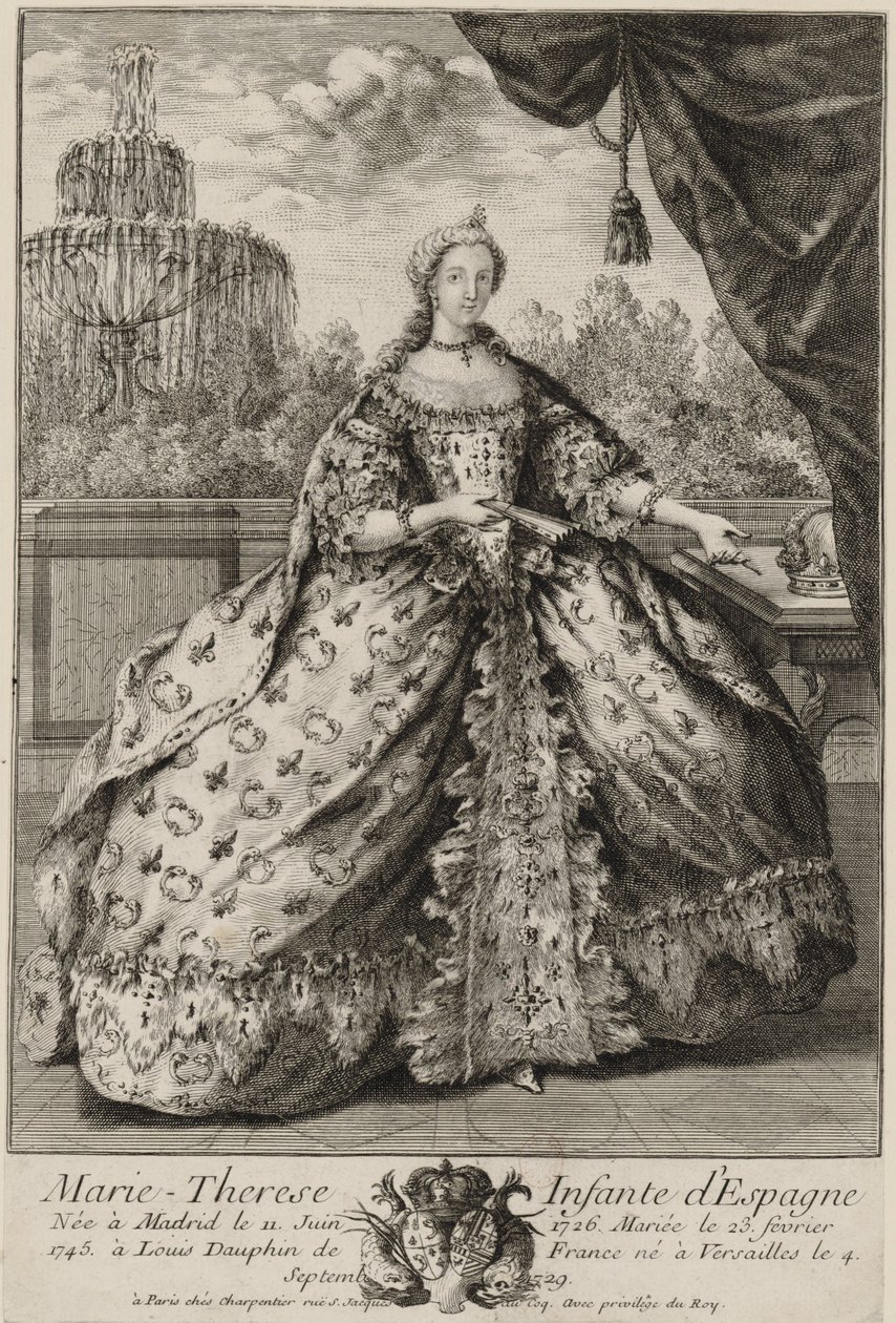 西班牙MarieThérèseRaphaëlle的肖像（1726-1746） 作者 不明