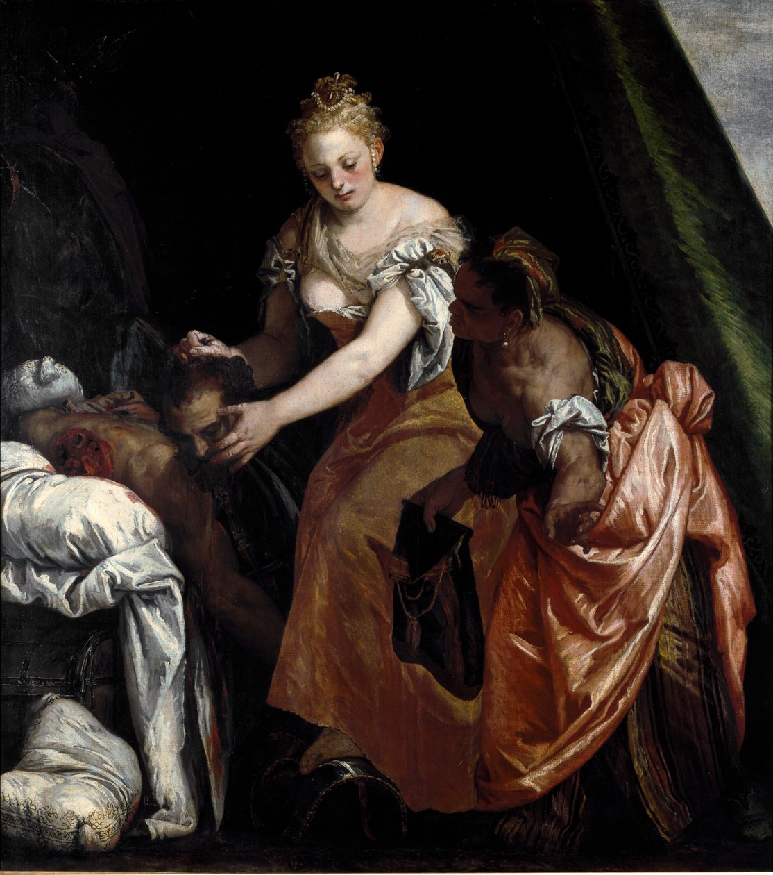 朱迪思（Judith）和霍洛弗内斯（Holofernes）头 作者 委罗内塞