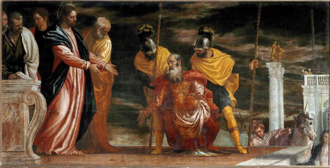 耶稣和 Capharnaum 的百夫长（绘画，约 1580 年） 作者 委罗内塞