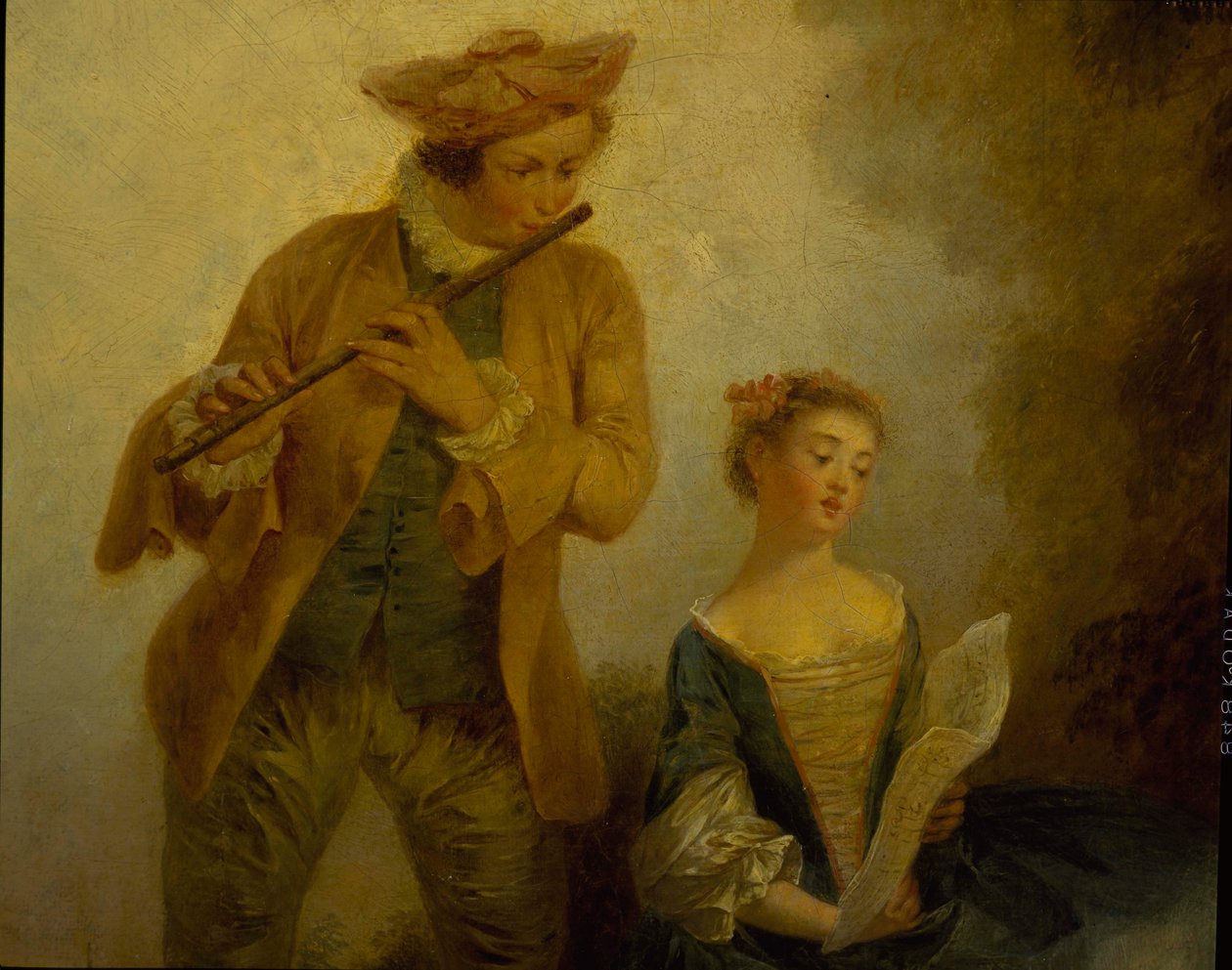 作曲家 Joseph-Nicolas-Pancrace Royer (ca 1705-1755) 的三个女儿表演芭蕾舞团 Zaide 的音乐 作者 卡蒙泰尔