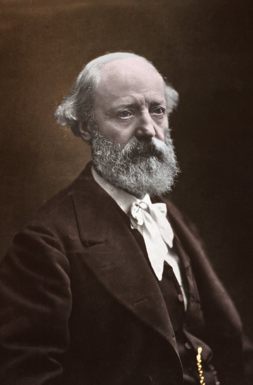 Eugene Viollet Le Duke，约1870-1875年（黑白照片）。 作者 纳达尔