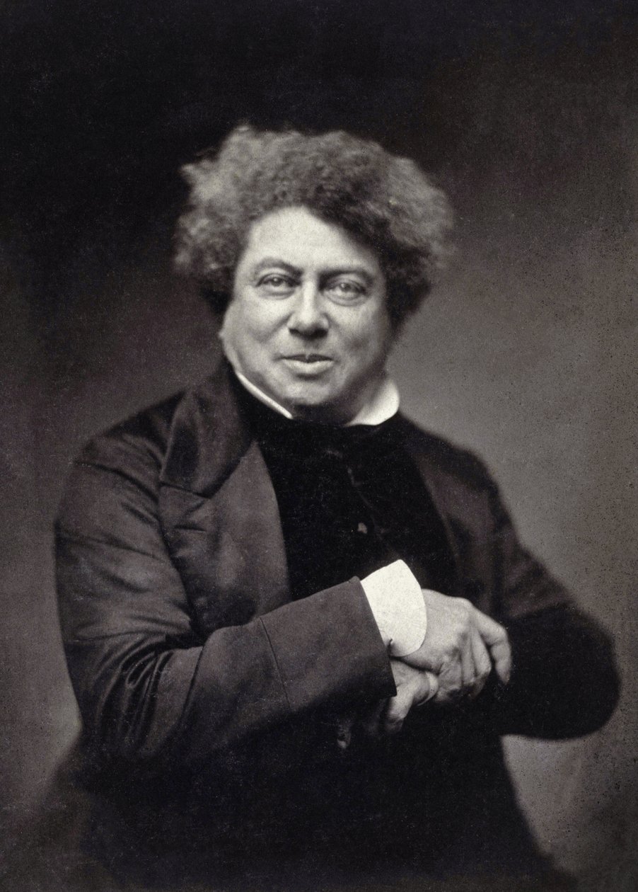亚历山大-戴维-德拉佩勒特里，又称亚历山大-大仲马（Alexandre Dumas pere）（1802-1870）。 作者 纳达尔