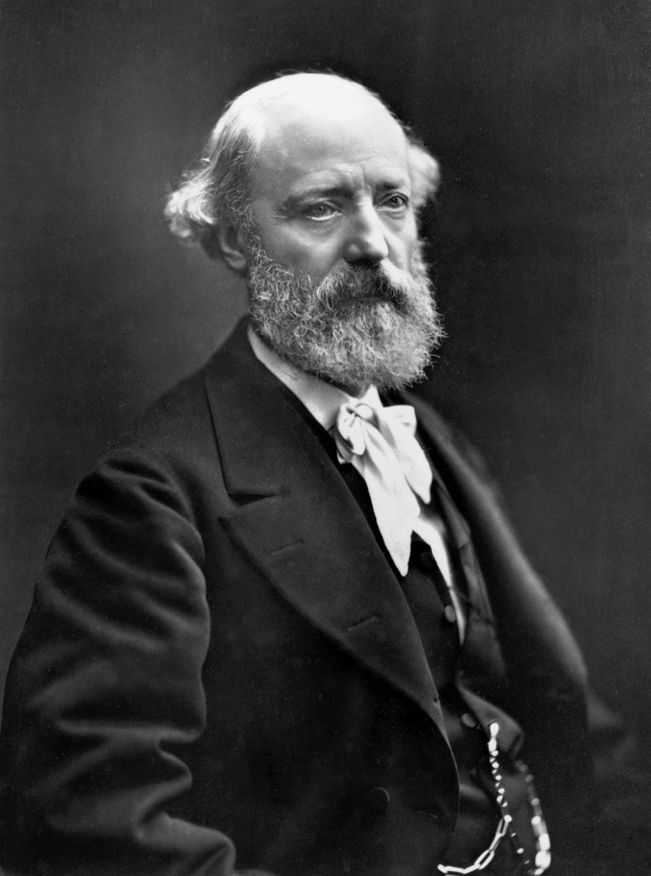 Eugene Viollet-Le-Duc (1814-1879) 法国建筑师，修复了许多古迹（巴黎圣母院、Pierrefonds城堡），1878年由Nadar（1820-1910）拍摄。 作者 纳达尔
