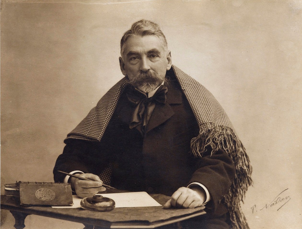 Portrait of Stephane Mallarme (1842-1898), by Nadar, Gaspard-Felix (1820-1910). Albumin Photo 作者 纳达尔