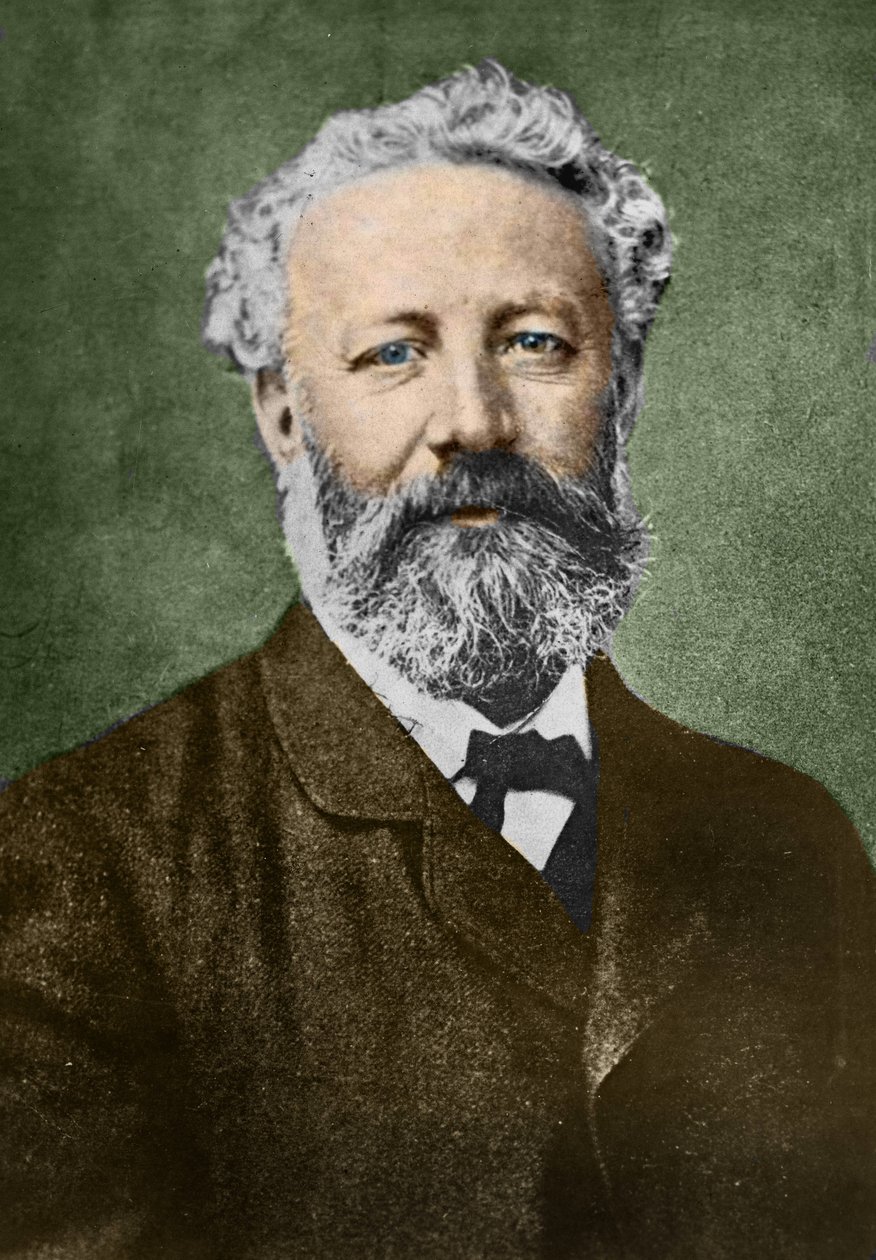 法国作家儒勒-凡尔纳（1828-1905）的画像，由纳达尔创作。 作者 纳达尔