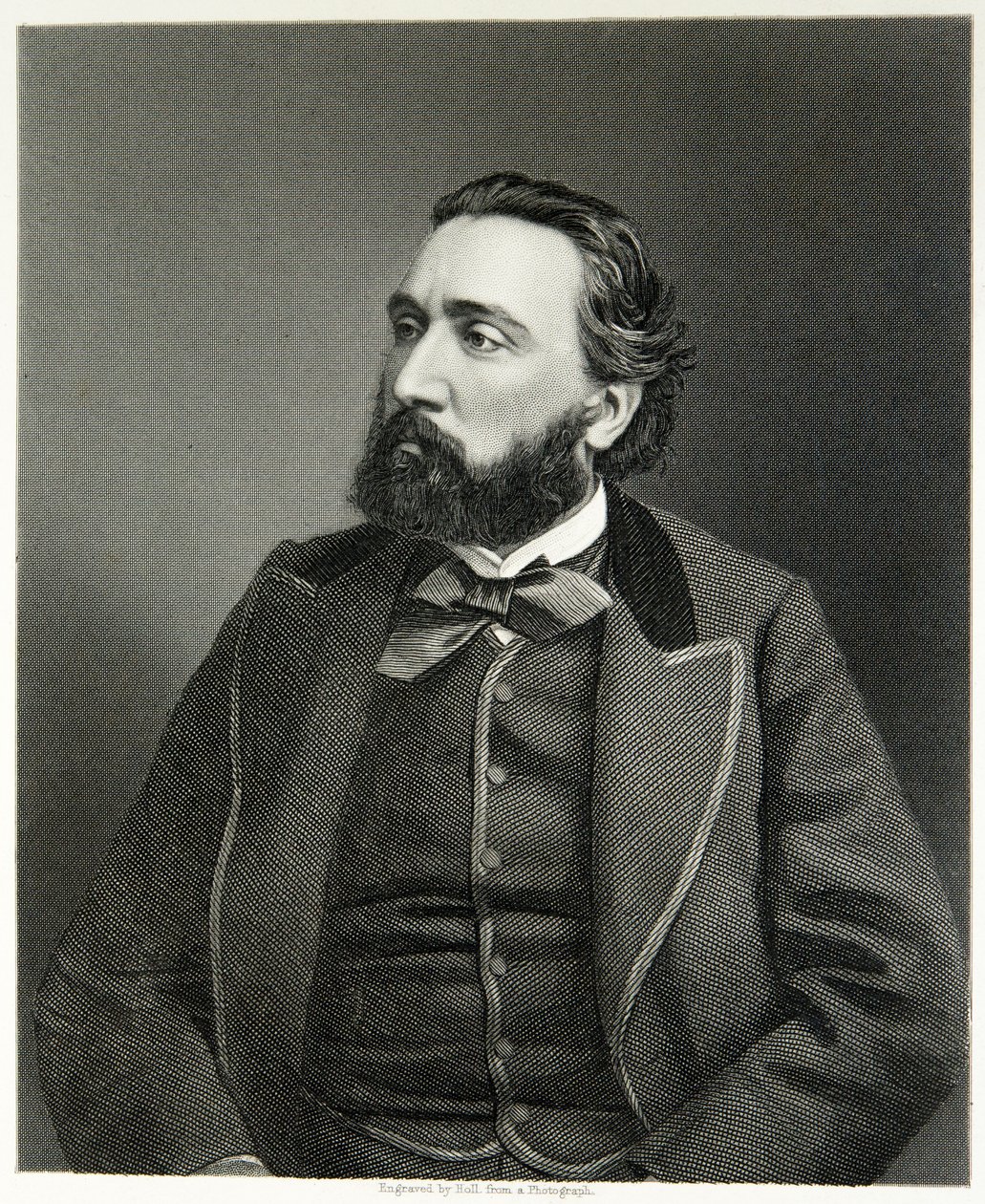 Léon Gambetta（雕刻）。 作者 （之后）英国摄影师