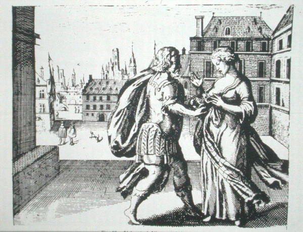 Hermetic对话，来自Basil Valentine的《Azoth》（1659年），在19世纪末出版的魔法史中有插图（石印）。 作者 （之后）德国学校