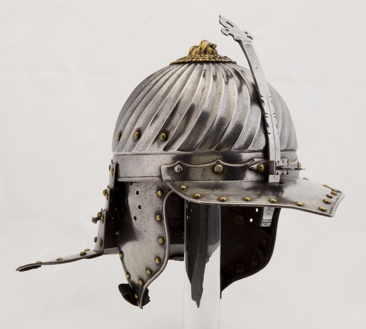 Zischägge，约1620-25年（钢，铁，黄铜和皮革） 作者 （attr.to）德国学校