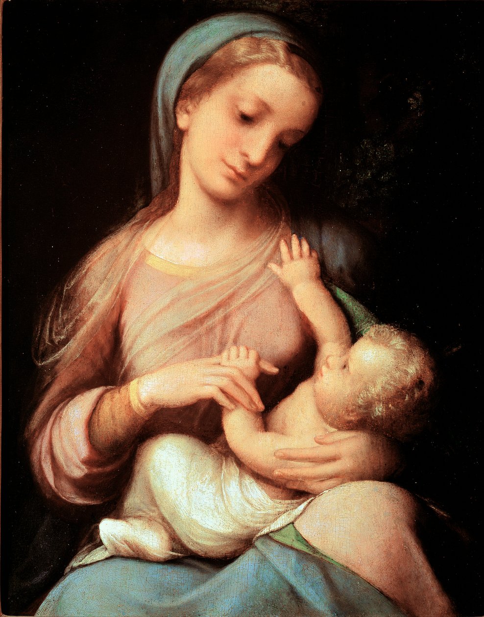 处女和孩子 作者 (c.1489-1534) 科雷焦