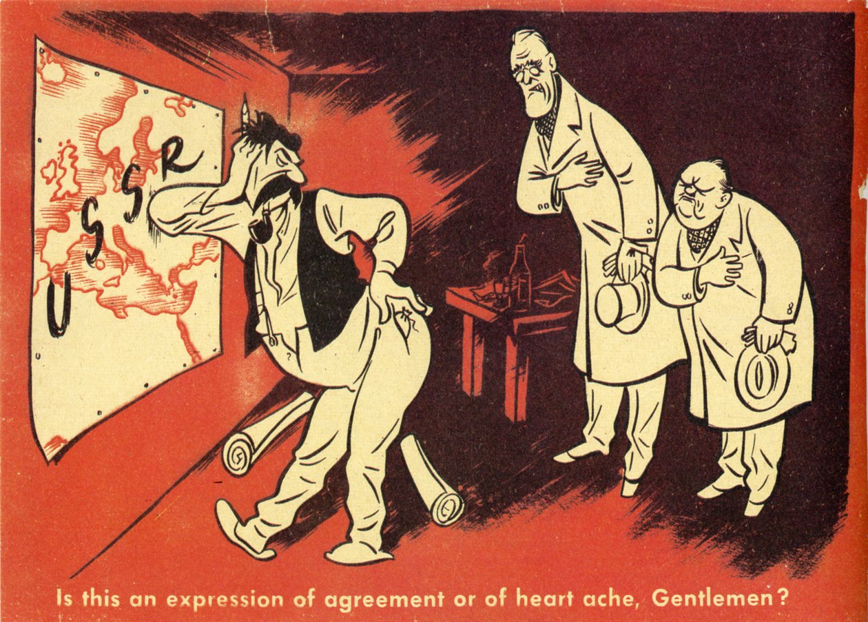 表达心痛。 1945年 作者 不明
