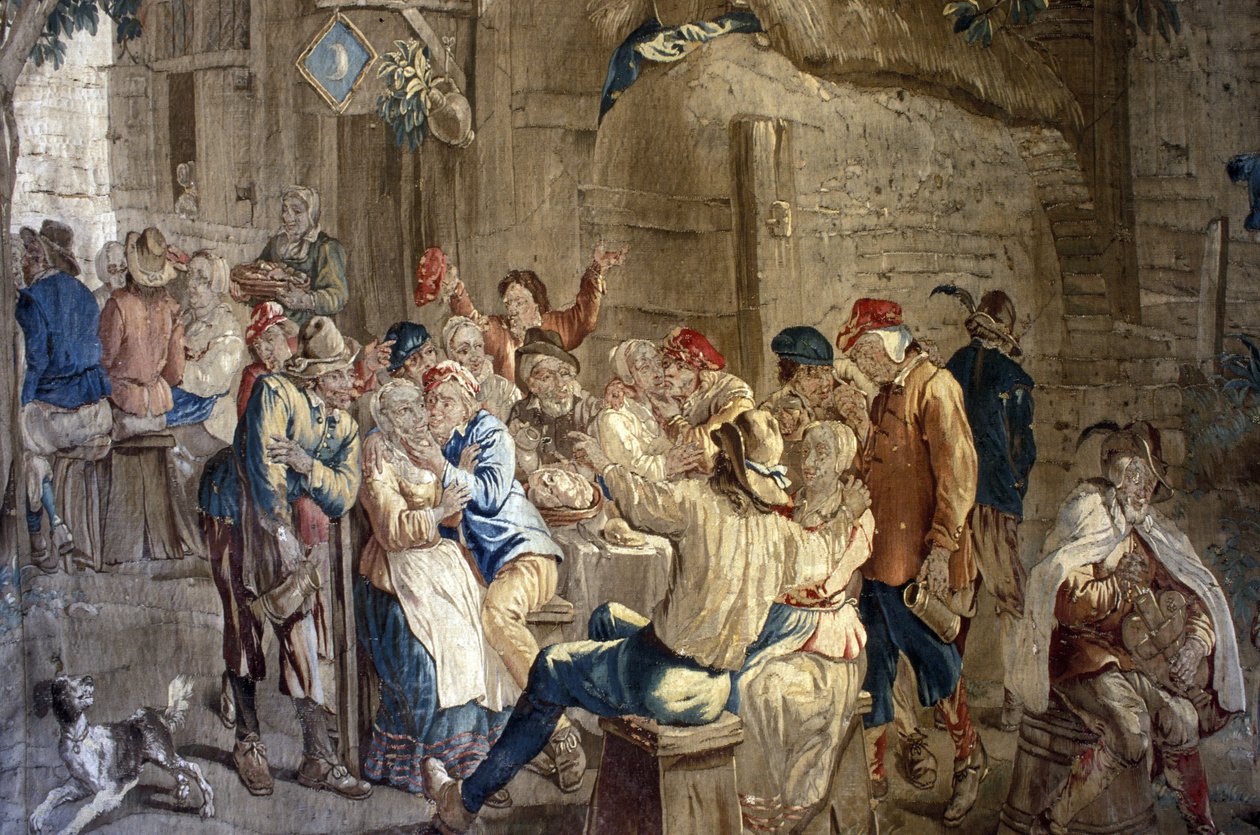 Indre＆Loire N * 251  -  Chateau dUse  -  18世纪的佛兰芒挂毯 - 来自Teniers（17世纪）的纸板 作者 不明
