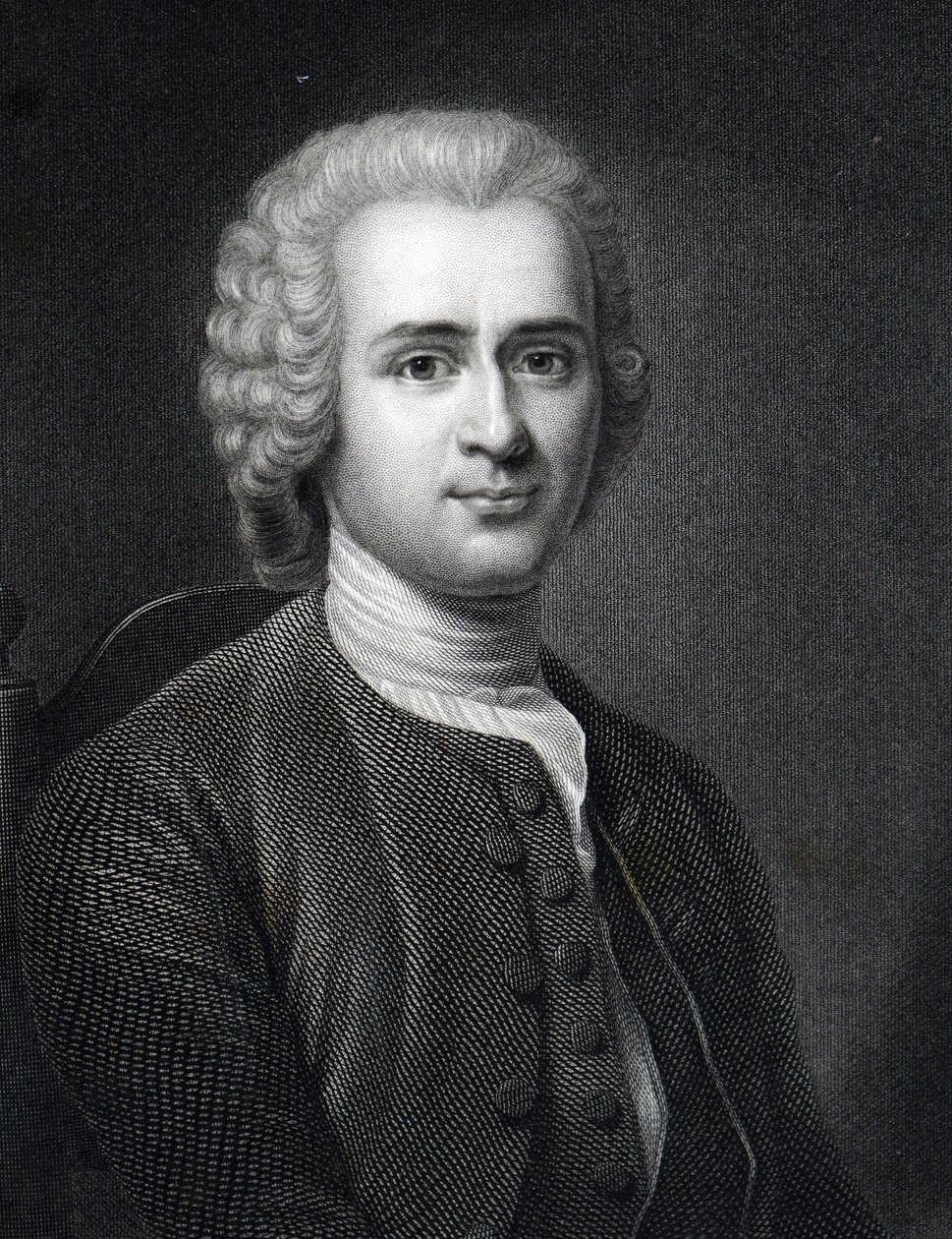 Jean-Jacques Rousseau。 作者 不明