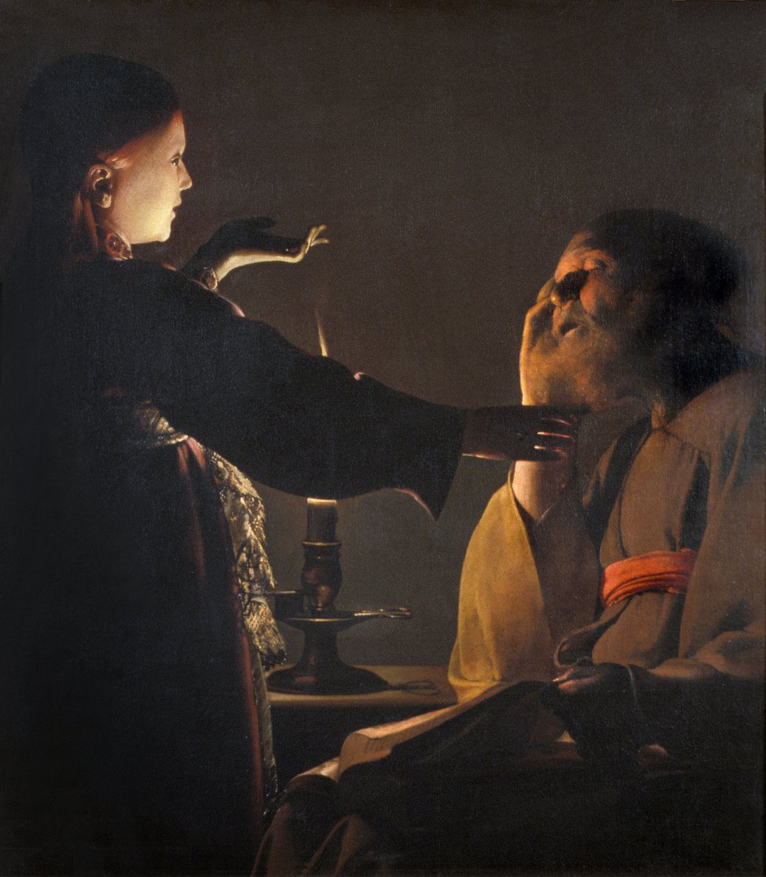 Loire Atlantique N * 097  -  NantesMuseum of Fine Arts  - 圣约瑟夫的梦想（或圣约瑟夫天使的幻影） - 作者：Georges de La Tour 作者 不明