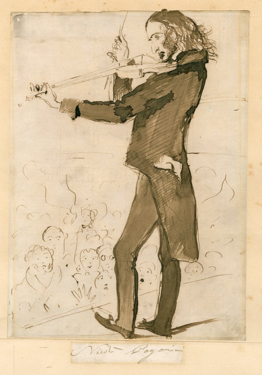 Niccolo Paganini  - 肖像 作者 不明