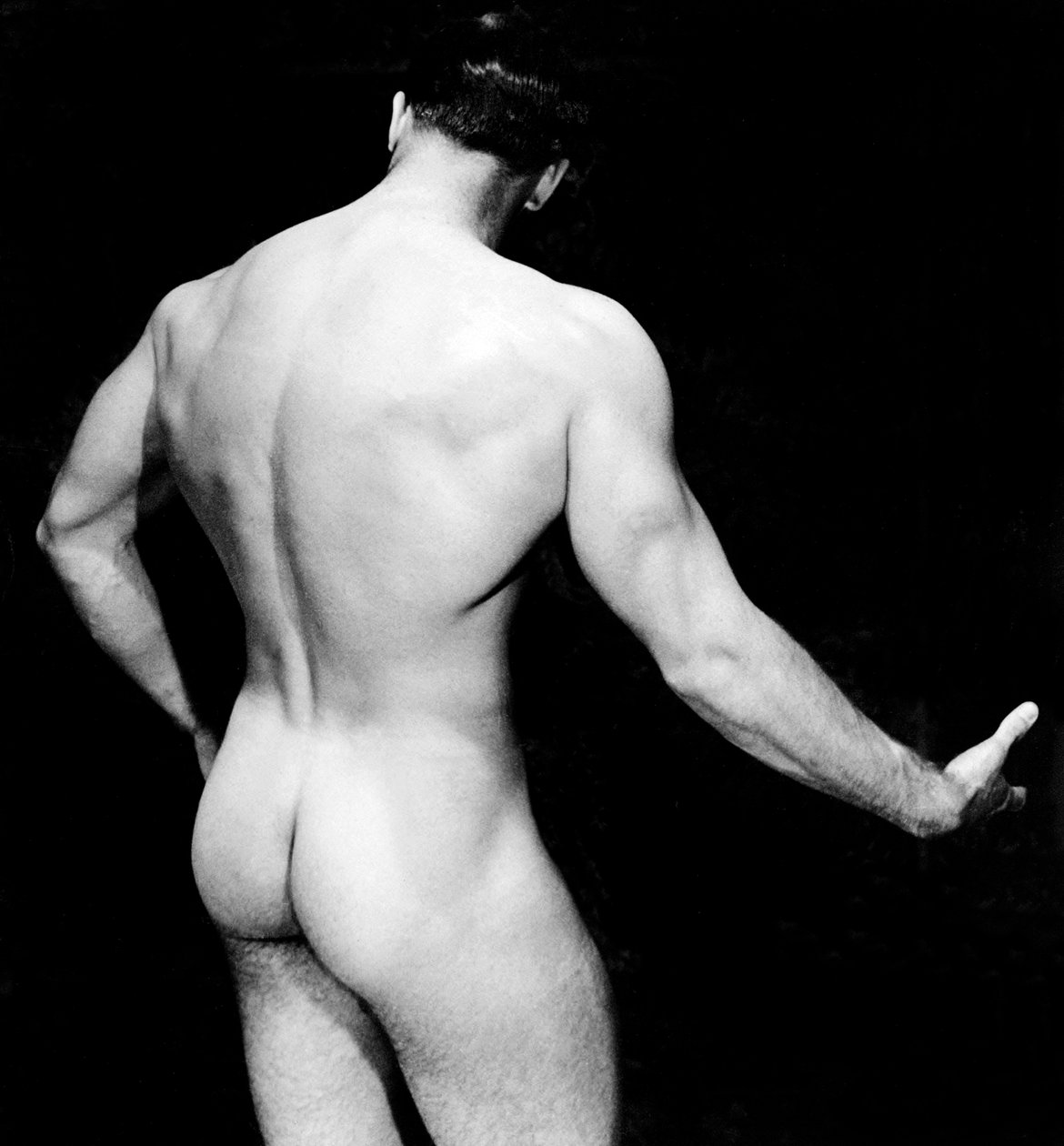 Nude Bodybuilder Back View，San Francisco，California，c.1950 作者 不明