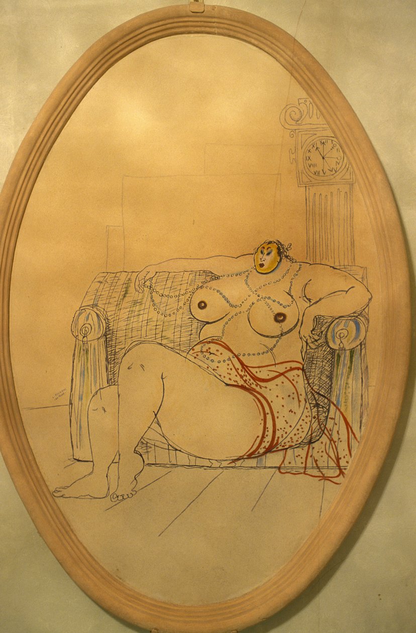 裸体女人，Santarcangelo di Romagna，艾米利亚 - 罗马涅，意大利 作者 不明