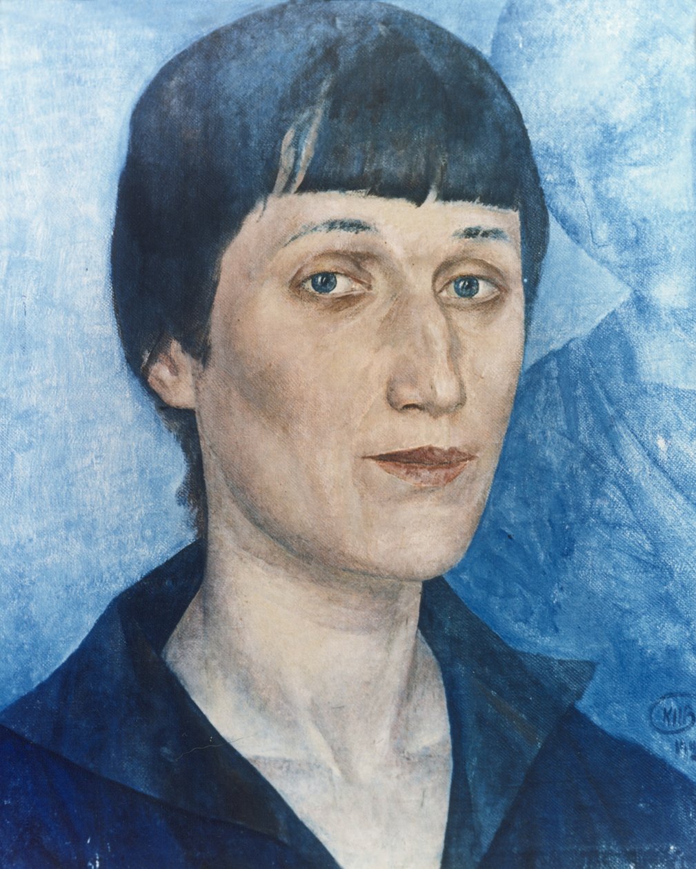 肖像的俄罗斯诗人安娜阿赫玛托娃（1888-1966）由彼得罗夫 - 沃德金，1922年。 作者 不明