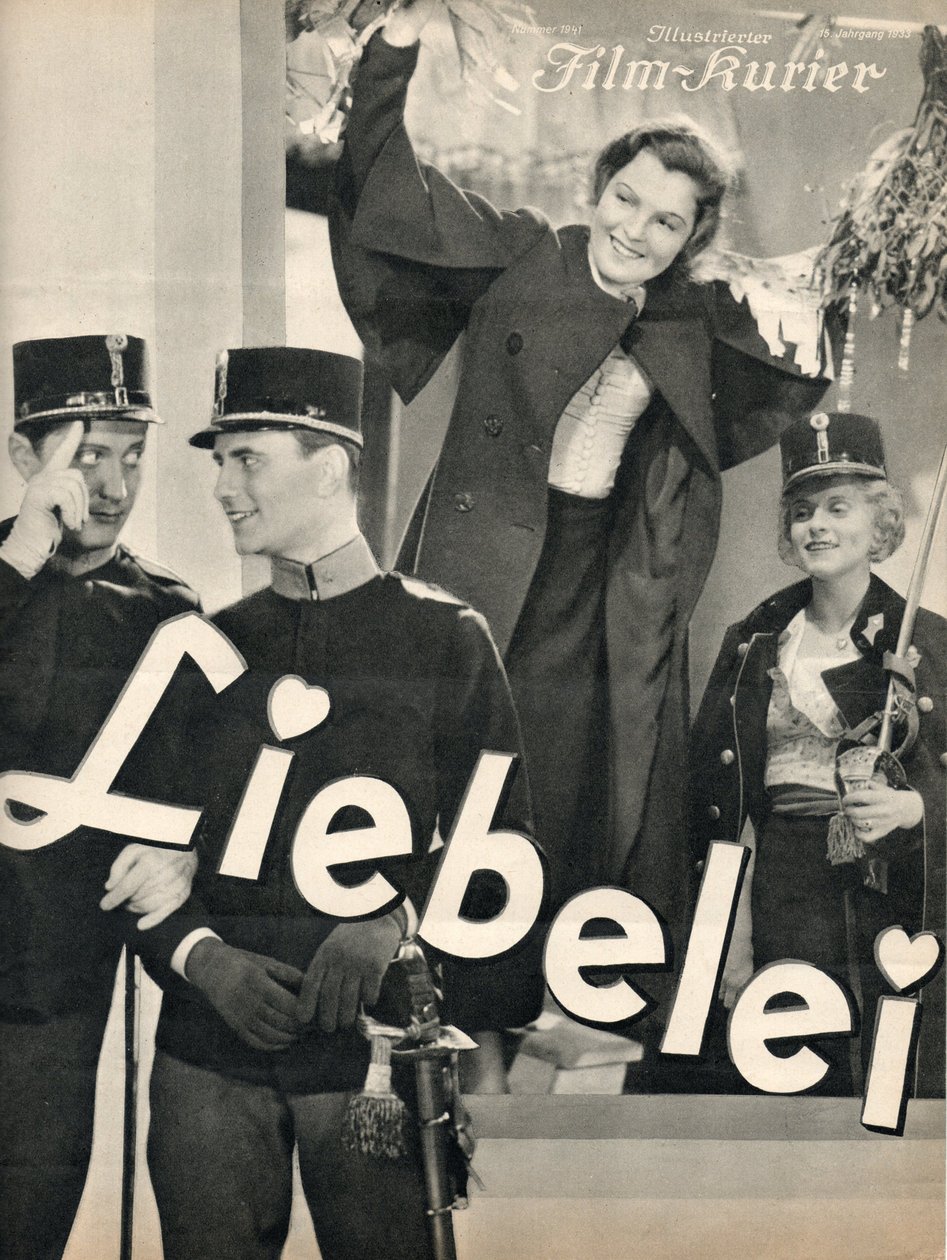 Liebelei的海报，1933年 作者 不明